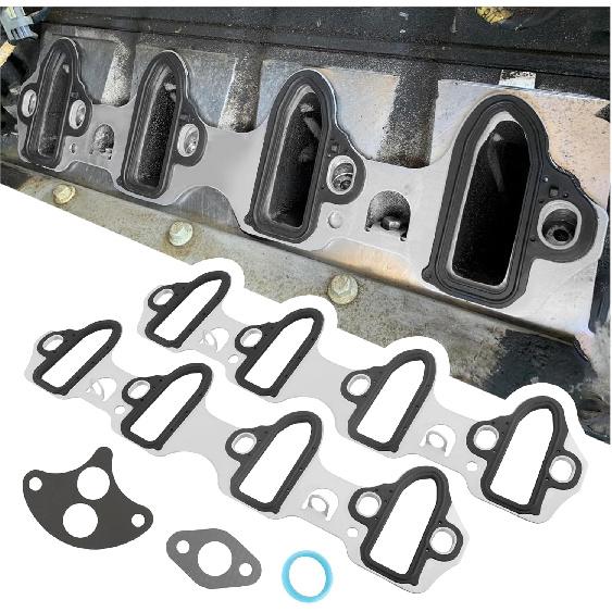 2PCS Intake Manifold Gasket Replacement OEM#MS98016T,Car Manifold Gasket For Sealing Cooling Lanes,Durable Intake Gaskets Set Compatible With