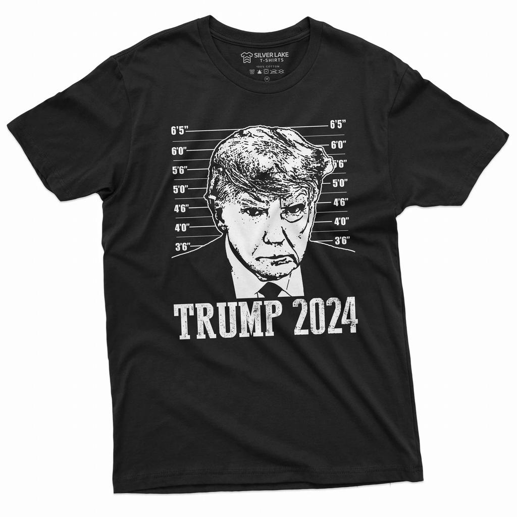 Мужская футболка Трамп 2024 настоящая фотография с места ареста DJT арест фото с места ареста полицейское фото футболка
