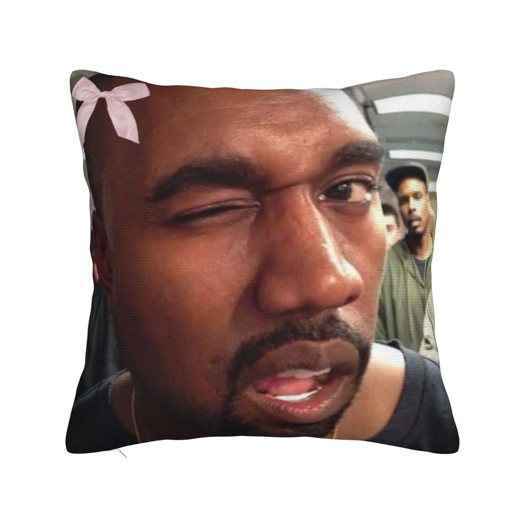 K-kanyes W-wests Забавная Подушка Чехол Аксессуары Мягкая Наволочка Декор Чехол для Подушки-плед Сиденье Разные Размеры