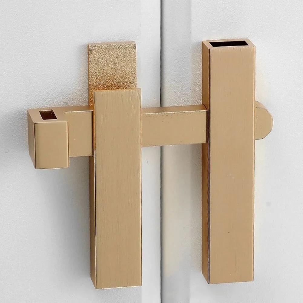 Защитная планка замка двери, ригель 180 градусов, защелка-фиксатор из алюминиевого сплава, замок для раздвижной амбарной двери, противоугонная фурнитура, защелка для шкафа