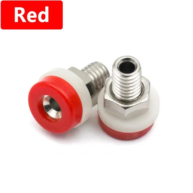 10 шт. 2 мм Банановый разъем Банановая вилка Гнездо Винтовой зажим Гайка Изолированный Электрический клеммный соединитель