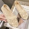 Ladies Shoes 2023 High Quality Mesh Flat Shoes Versatile Lightweight and Simple Lazy Shoes Round Toe Women's Flat Shoes