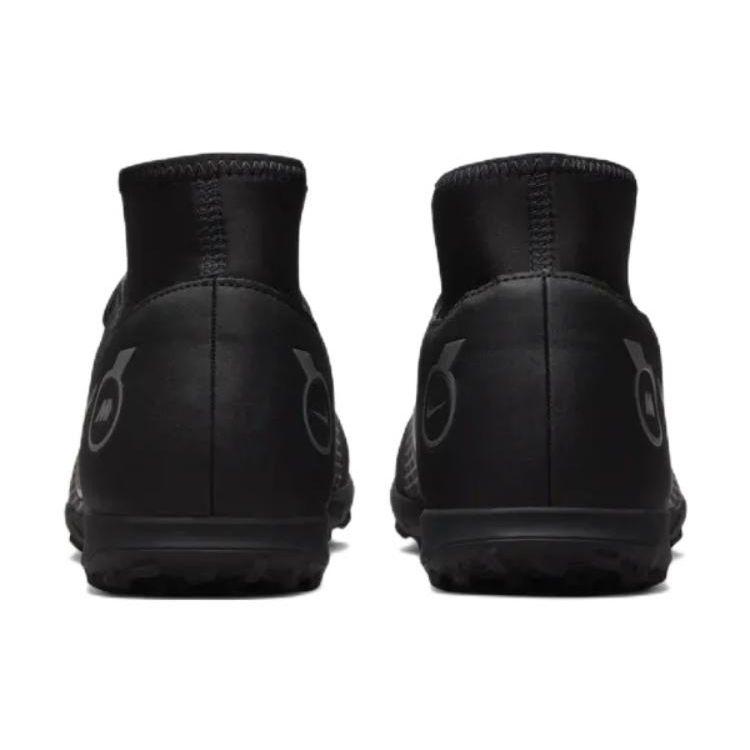 Nike Кроссовки Mercurial Superfly 8 Club TF Black Metallic Silver Unisex Medium-Ash DJ2909-007