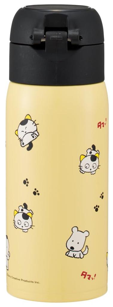 Skater Вакуумная двойная структура прямая питьевая кружка из нержавеющей стали бутылка одно нажатие открывается 350 мл Tama Friends 350 мл вакуумная двойная структура прямая