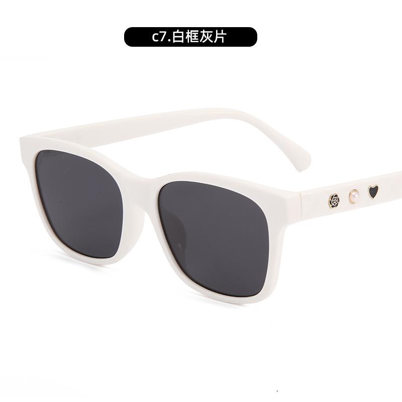 Солнцезащитные очки с защитой от ультрафиолета Декоративные очки Уличная фотография Модные солнцезащитные очки для женщин