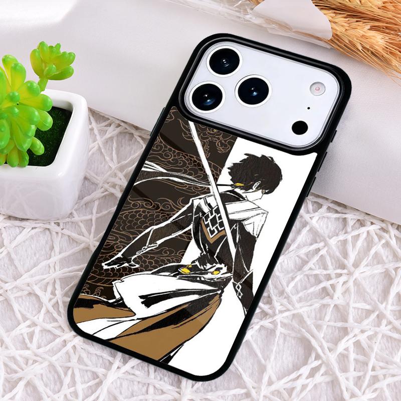 Zhongli Genshin Impact Ударопрочный чехол для телефона для iPhone 17 Air 16e 15 11 12 14 13 Pro Max Чехол Coque