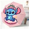 1pc Disney Stitch Cartoon Character Automatic Umbrella, All-Weather Folding Umbrella Suitable for All Occasions, Portable Comp