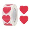 500/1000Pcs Heart Shaped Sticker 1Inch Self-Adhesive Love Label Heart Decorations Stickers for Envelope Valentine Day Wedding