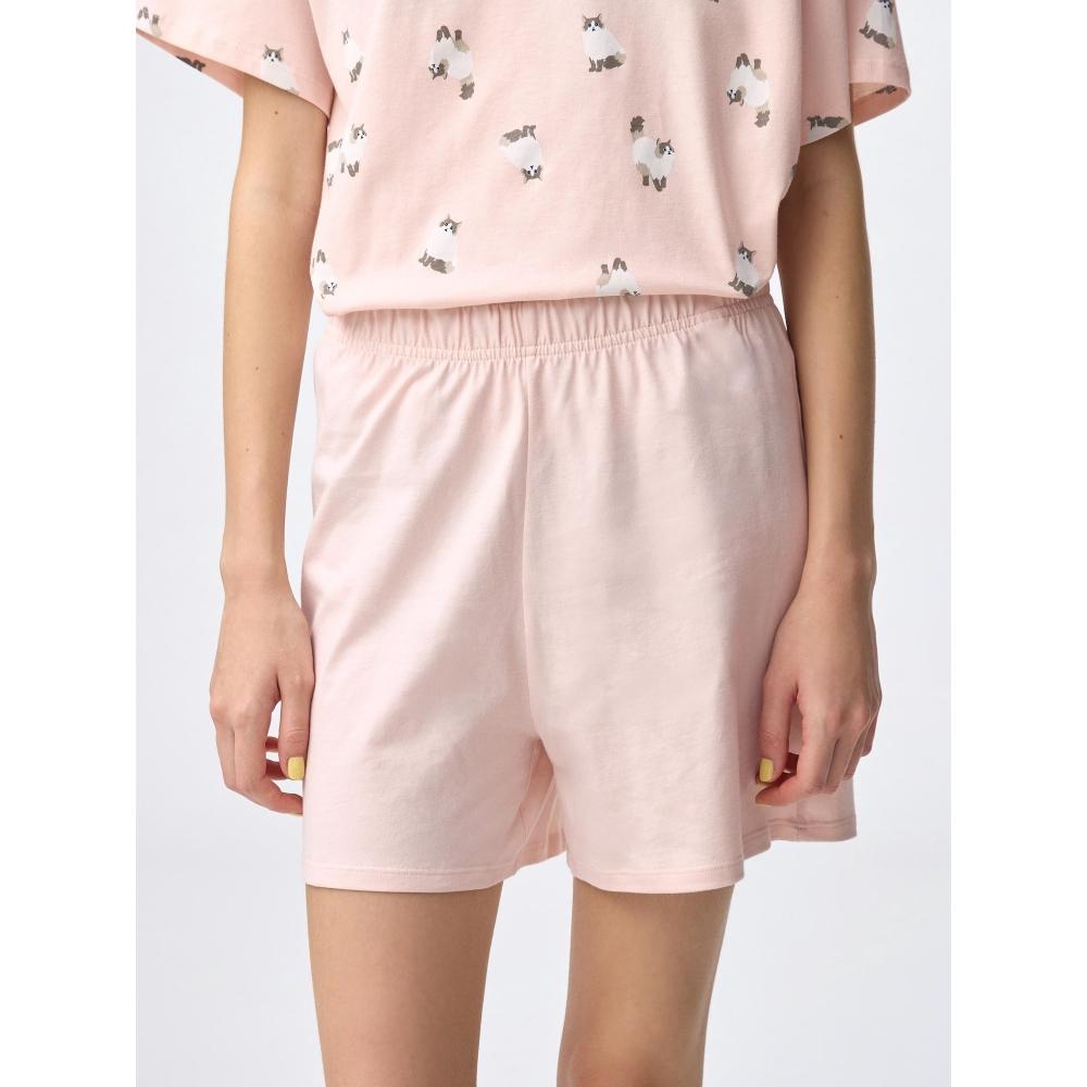 GU by Uniqlo Комплект для отдыха из хлопка с коротким рукавом Cat