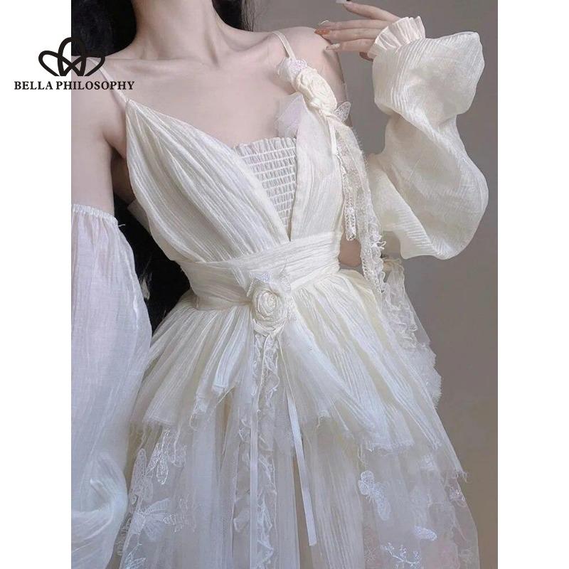 Новое нежное французское платье в стиле ретро, ​​летнее антикварное винтажное платье, платье феи