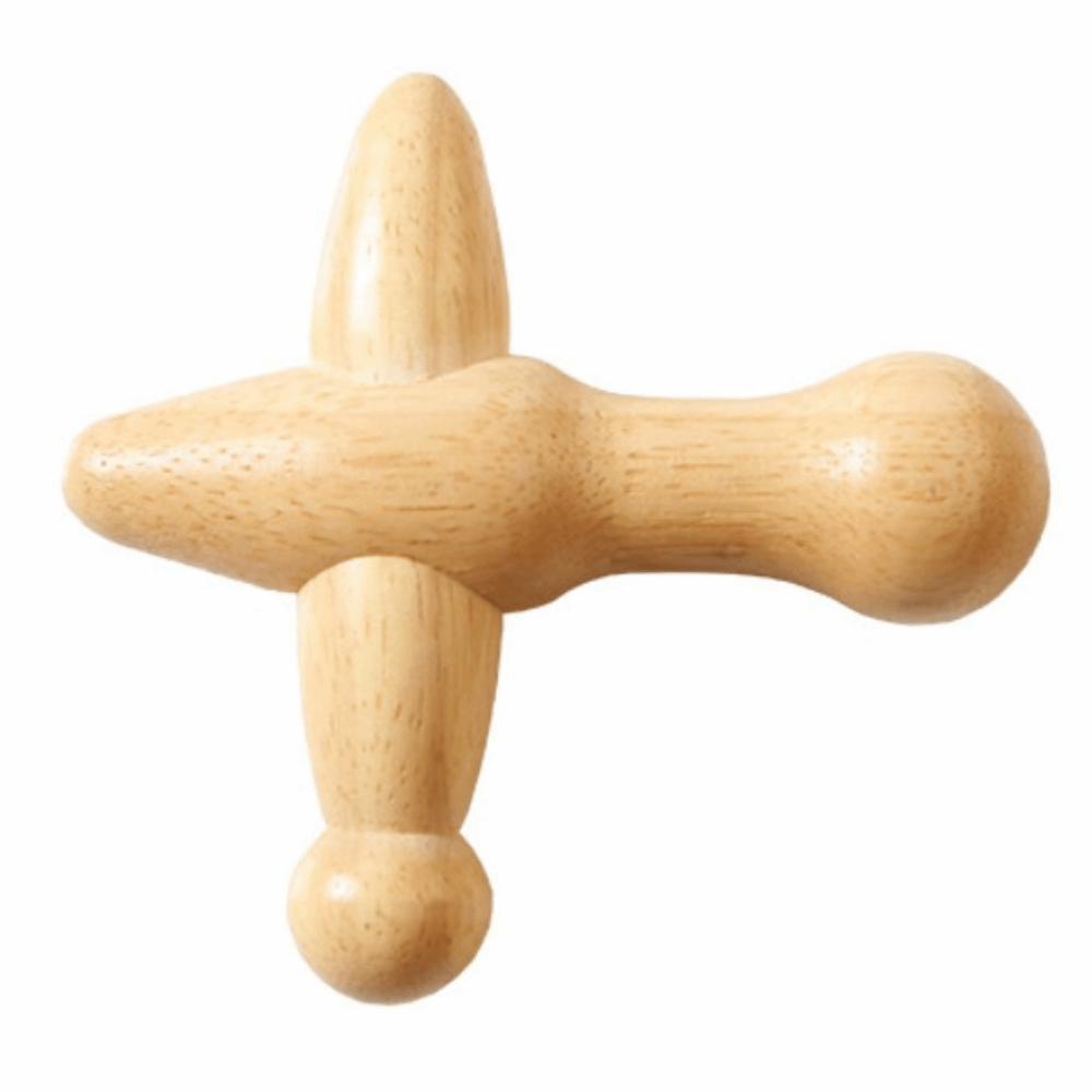 Handheld Wood Massage Roller Wood Trigger Point Massager Lymphatic Drainage