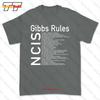 Футболка с принтом NCIS Gibbs Rules Черные Мужские Футболка 56WX
