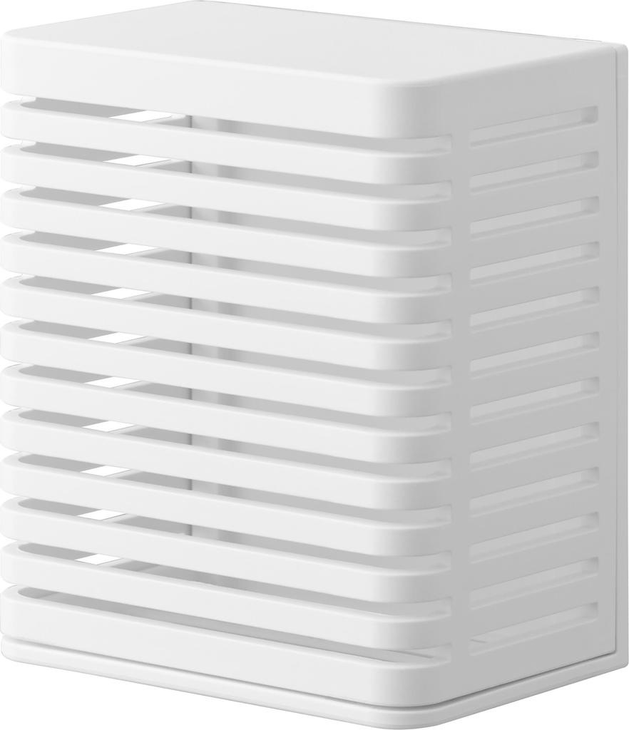 Yamazaki Magnetic Deodorizer X X Tower Floating Bathroom 3661 Anti-Mold & Case, Small, White, Approx. W8.5 D5.6 H9.7cm, Anti-Mold Case, Storage,