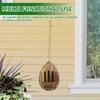 Hanging Design Wood Bee House Wood Material Bee Nesting Box New Moth Habitat  Garden