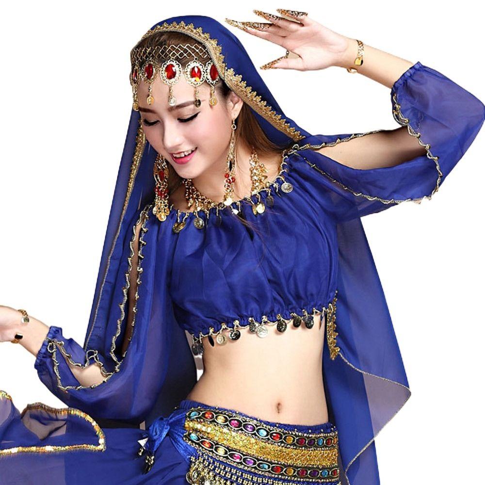 For Thailand/India/Arab Sequin Tassel Belly Dance Top Performance Top Dance Wear Show Costumes