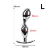IKOKY Prostate Massage Metal Anal Plugs Stainless Steel Sex Toys For Men Women Gay Anus Stimulator Anal Sex Toys Butt Plug