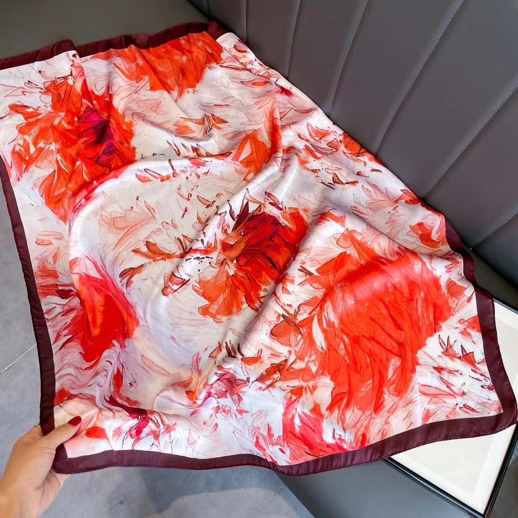 Hangzhou Silk High End Versatile Thin Scarf Shawl with Spring and Autumn Style Autumn and Winter Style Fashionable New Style