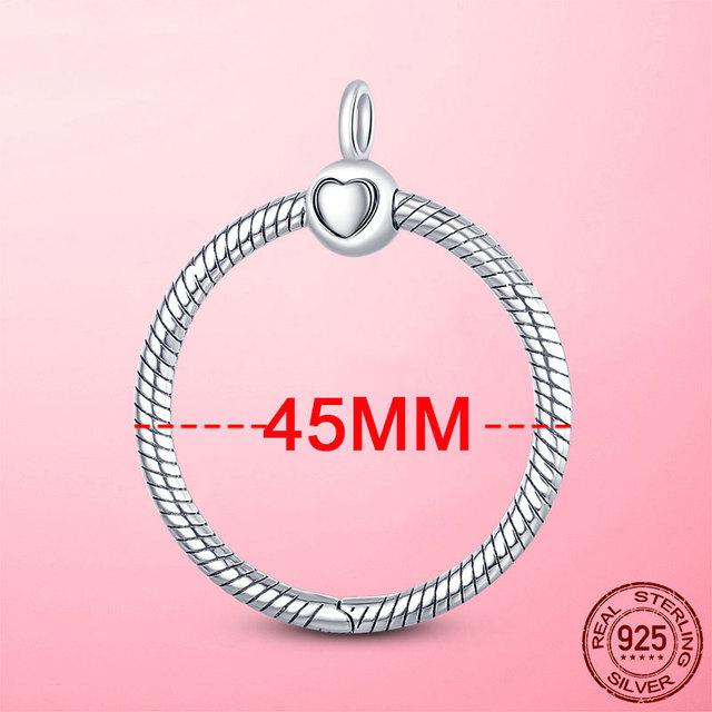 Новый кулон в форме сердца 925, серебряный кулон O, подходит для кабельной цепи, кулон, ожерелье, сделай сам, очаровательные бусины, ювелирное изделие, подарок