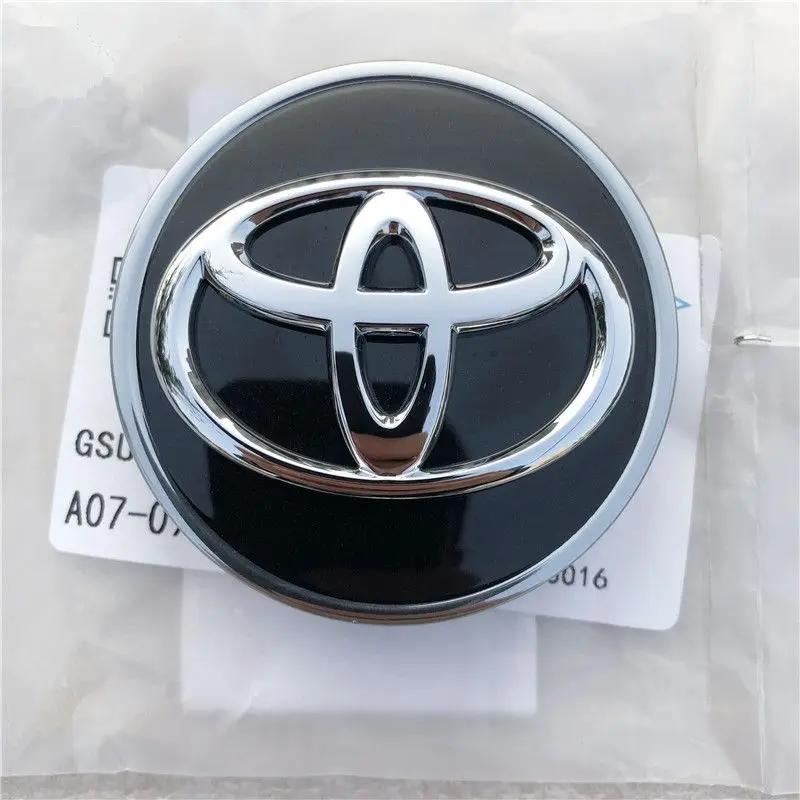 Toyota 2026 Новые колпаки на колеса 4 шт. 62 мм Центральный колпак ступицы колеса автомобиля Колпачок центральной ступицы диска Пылезащитная крышка диска Эмблема Toyota c Наклейка на автомобиль