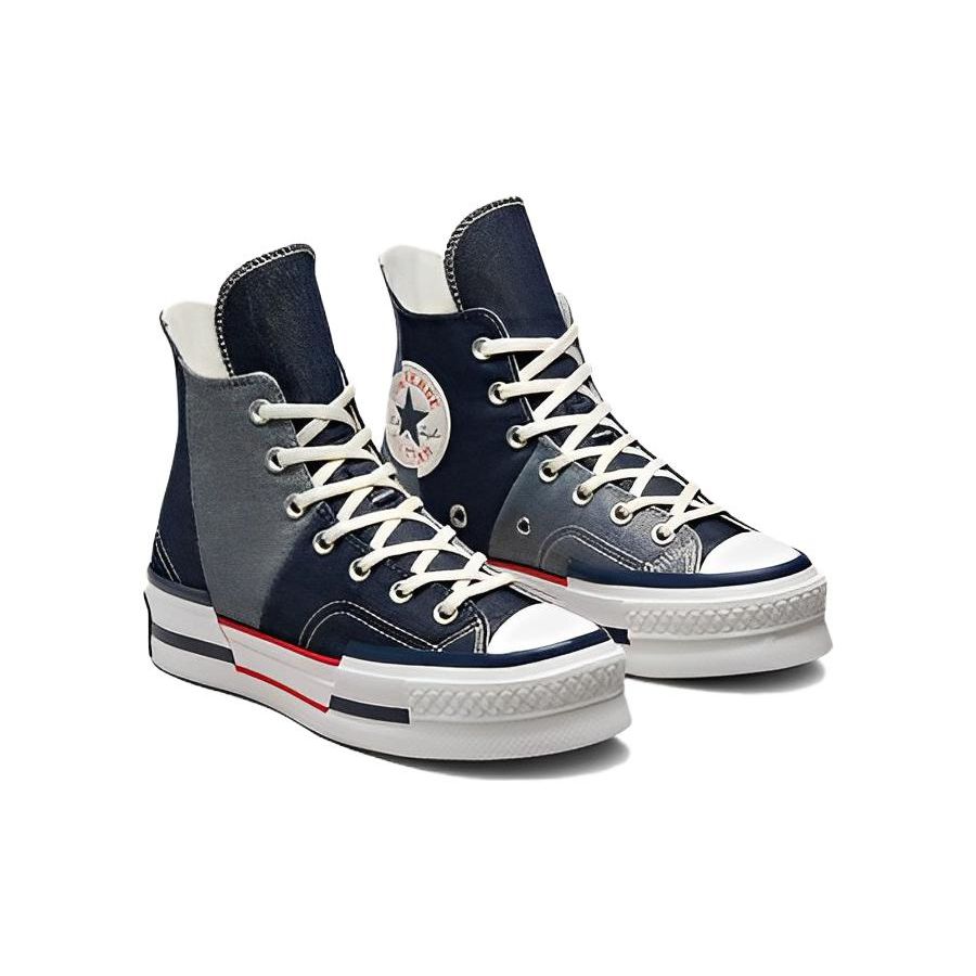 Converse Chuck 70 Plus Retro Denim High-Top Canvas Shoes Unisex Sneakers Black Gray A03960C
