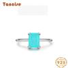 Tancise Classic 925 Sterling Silver  Zircon Ring Ladies Jewelry Wedding Promise Party Gift