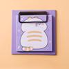 1pcs Cartoon Board Clip Sticky Note Book Student Ins Girl Memo Sticky Note Study Office Non-sticky Message Paper