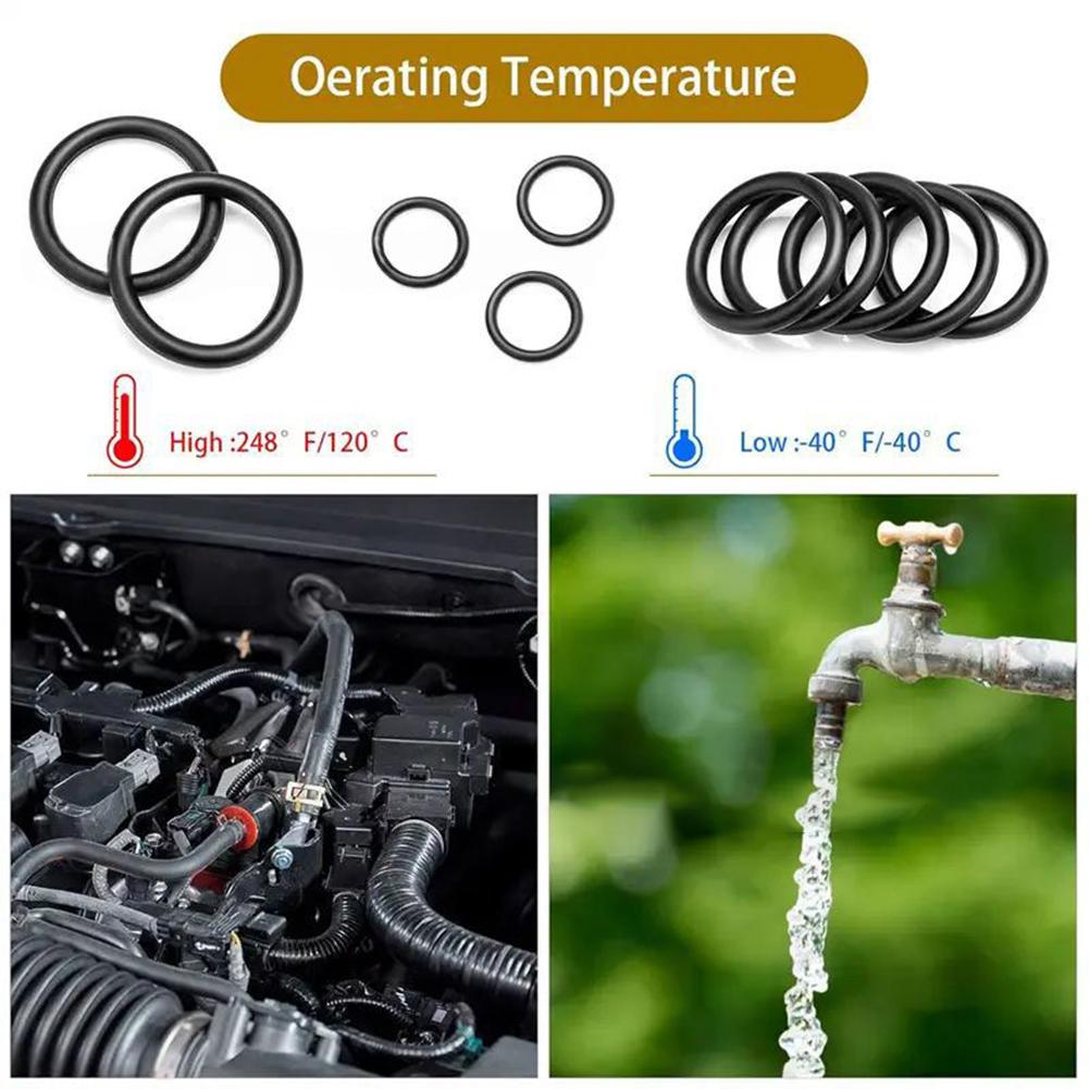1200 шт. Уплотнительное кольцо Резиновое уплотнительное кольцо Набор-ассортимент Для сантехники Автомобильного ремонта Крепеж и Автомобильные аксессуары