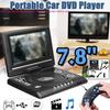 7,8 дюймовый DVD-плеер Перезаряжаемый USB-порт Поворот на 180 градусов ЖК-широкоэкранный Портативный