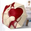 1 шт. Зонт-автомат с кошачьим сердцем, компактный складной зонт, всесезонный портативный зонт для женщин/мужчин F1124140