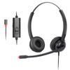 Callez Headset with Noise PC Type C Wired Remote Control Volume Mute Type C Compatible with Web from For Left and Right Lightweight USB-C Microphone,