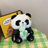 Panda Plush Bag With Zipper Closure For Daily Use And Cute Cartoon Style