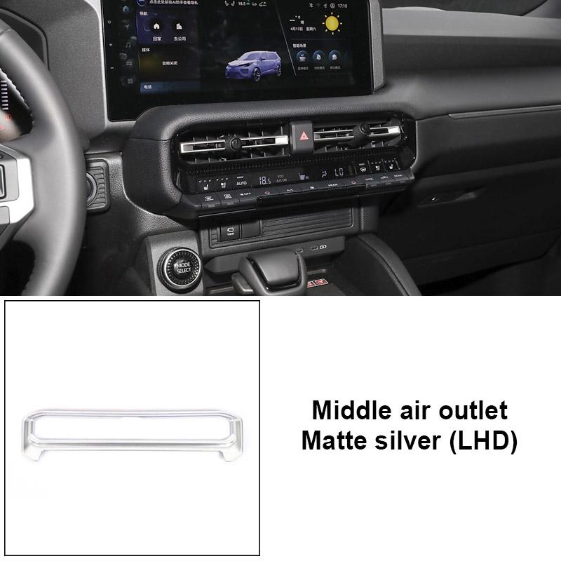 Vtear ABS Car Central Air Outlet Trim Cover Styling Interior Decoration Accessory Parts For Toyota Land Cruiser 250 Prado LC250
