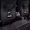 Для автомобиля Jeep Кожаная защитная накладка на спинку сиденья Противоударная накладка на сиденье Для Jeep Grand Cherokee Wrangler JK Gladiator Compass Reneg