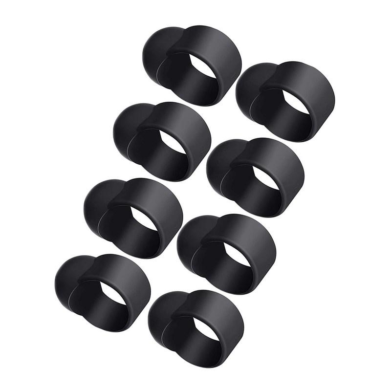 8Pcs Tongue Drum Finger Cover Organic Silicone Knocking Playing Sleeve for Steel Tongue Drum Percussion Instrument Accessories