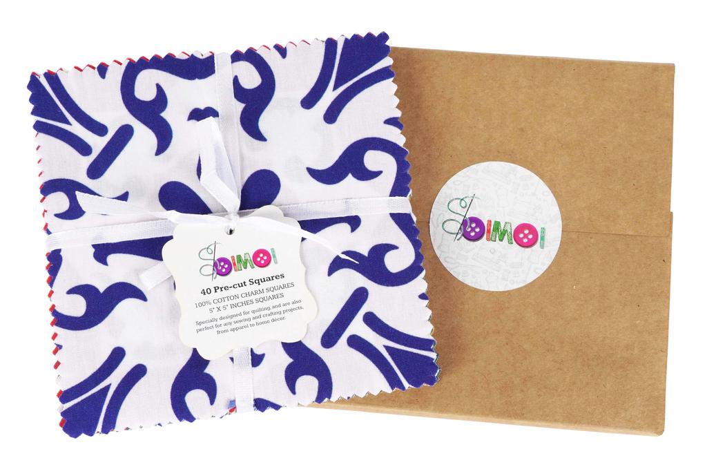 Soimoi Предварительно вырезанная 5-дюймовая хлопчатобумажная ткань с принтом медовой пчелы, стеганая квадратная подвеска, набор «сделай сам», лоскутное шитье, ремесло-