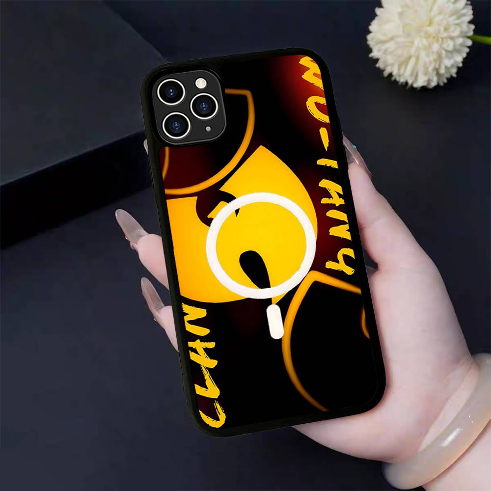 Магнитный чехол для телефона Singer W-WU-T-TANG для iPhone 16 15 14 13 12 11 17 Pro Max Plus, чехол с поддержкой беспроводной зарядки