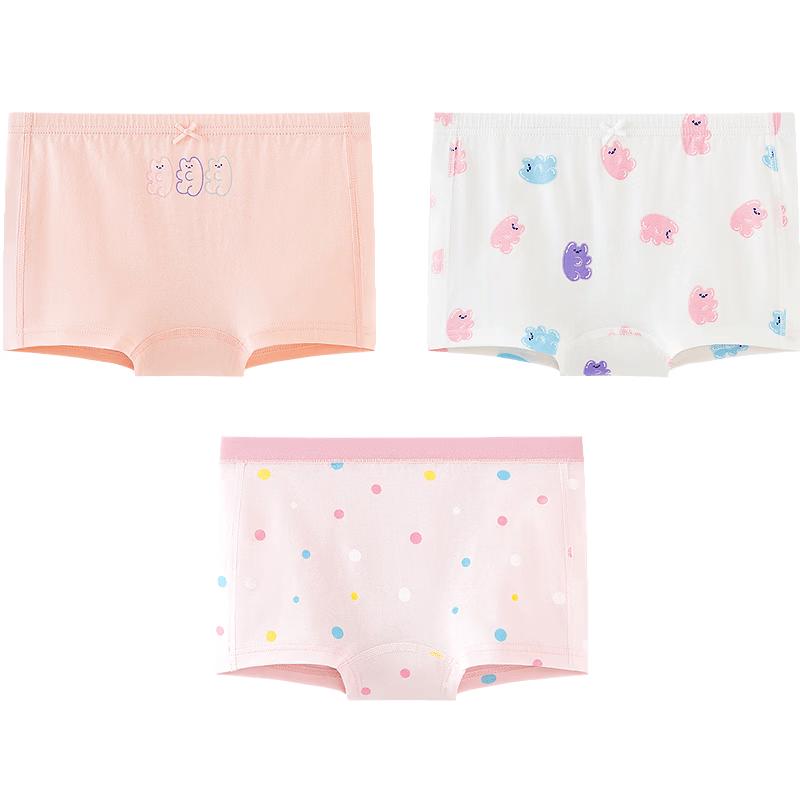 Mini Balabala Girls' Cotton Underwear (3-Pack)