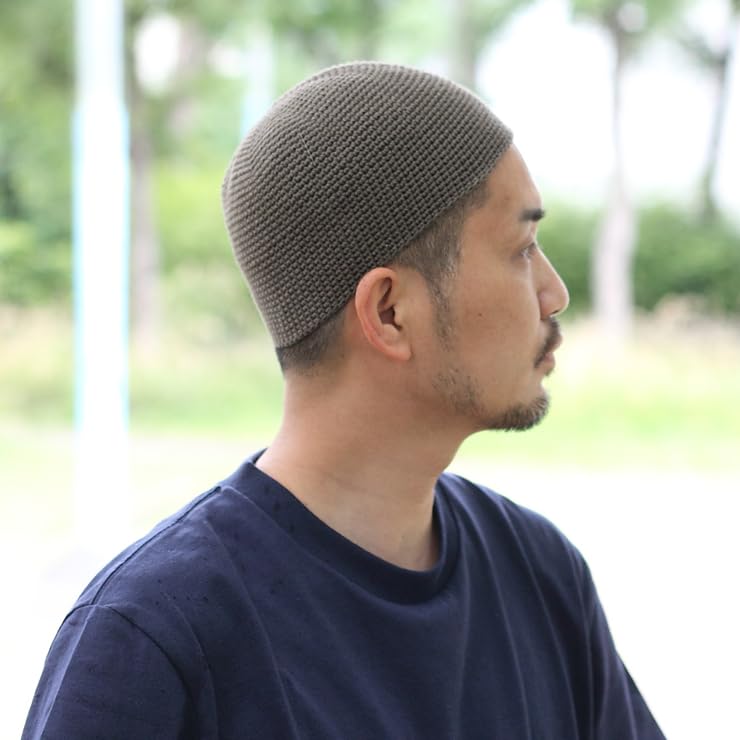 Regnuu Летний трикотаж Исламские Исламские Часы Подшлемник Серый Мужская Шляпа, Кепка, 100% Хлопок, Весна/Лето (Один размер, (Базовый тип))