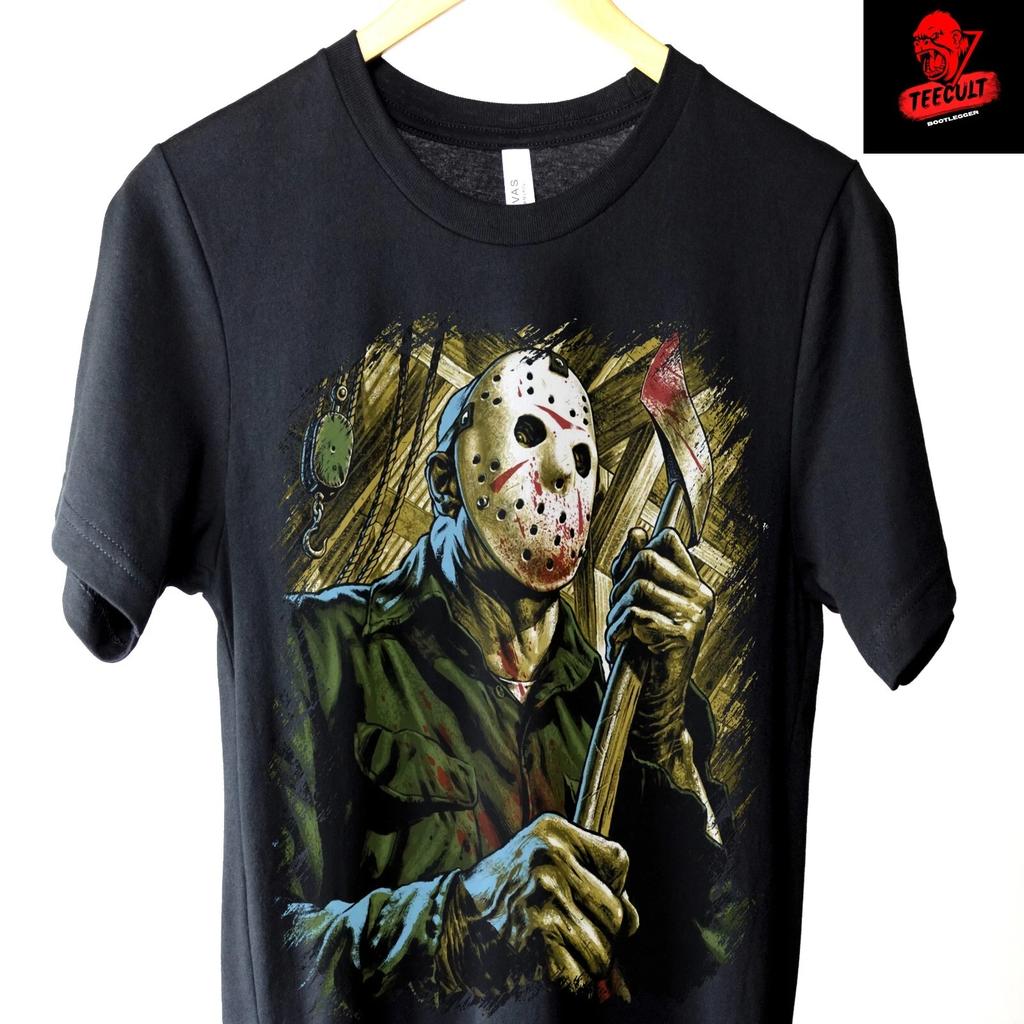 Men's and Women's T-shirts Jason Voorhees "Friday The 13th" Horror Movie Retro Tee Unisex