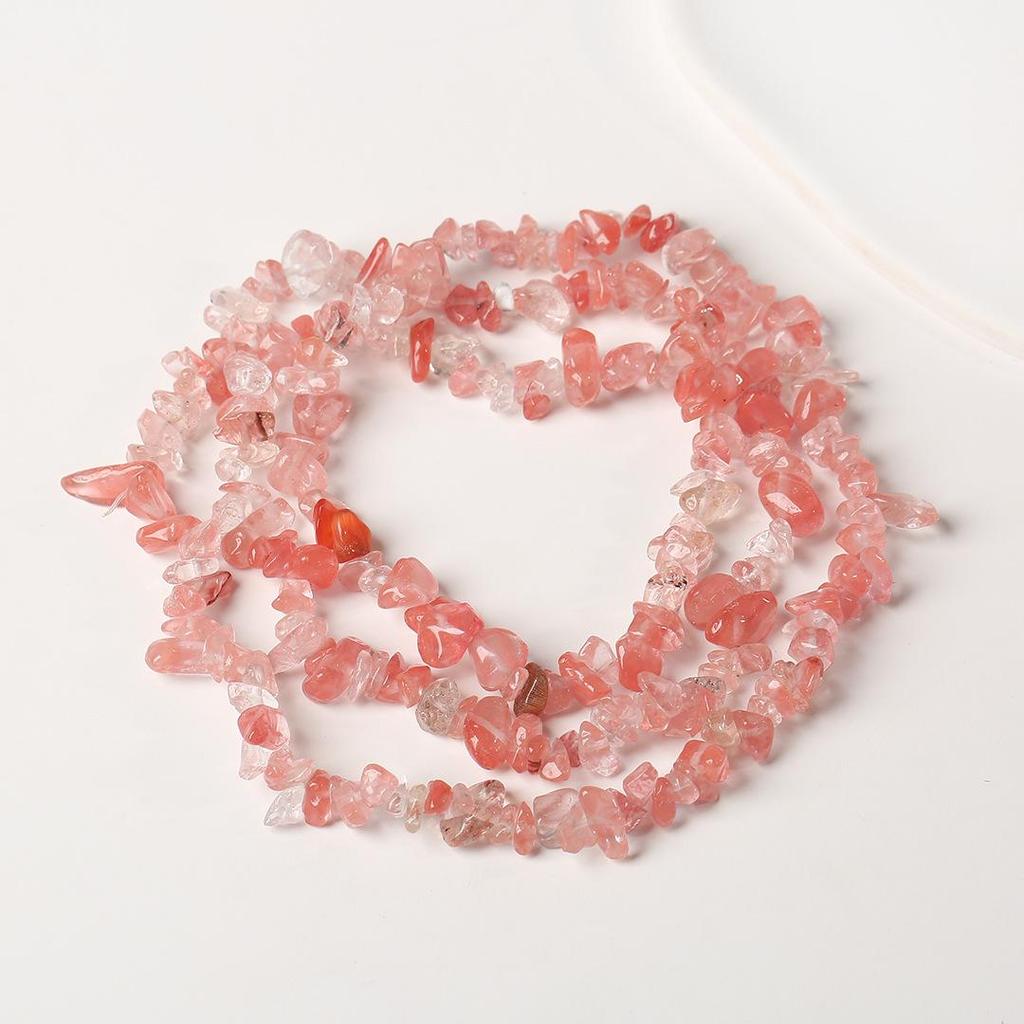 Ожерелье из натурального аметиста, 80 см - Полированные, Неправильные полоски для изготовления украшений и браслетов своими руками