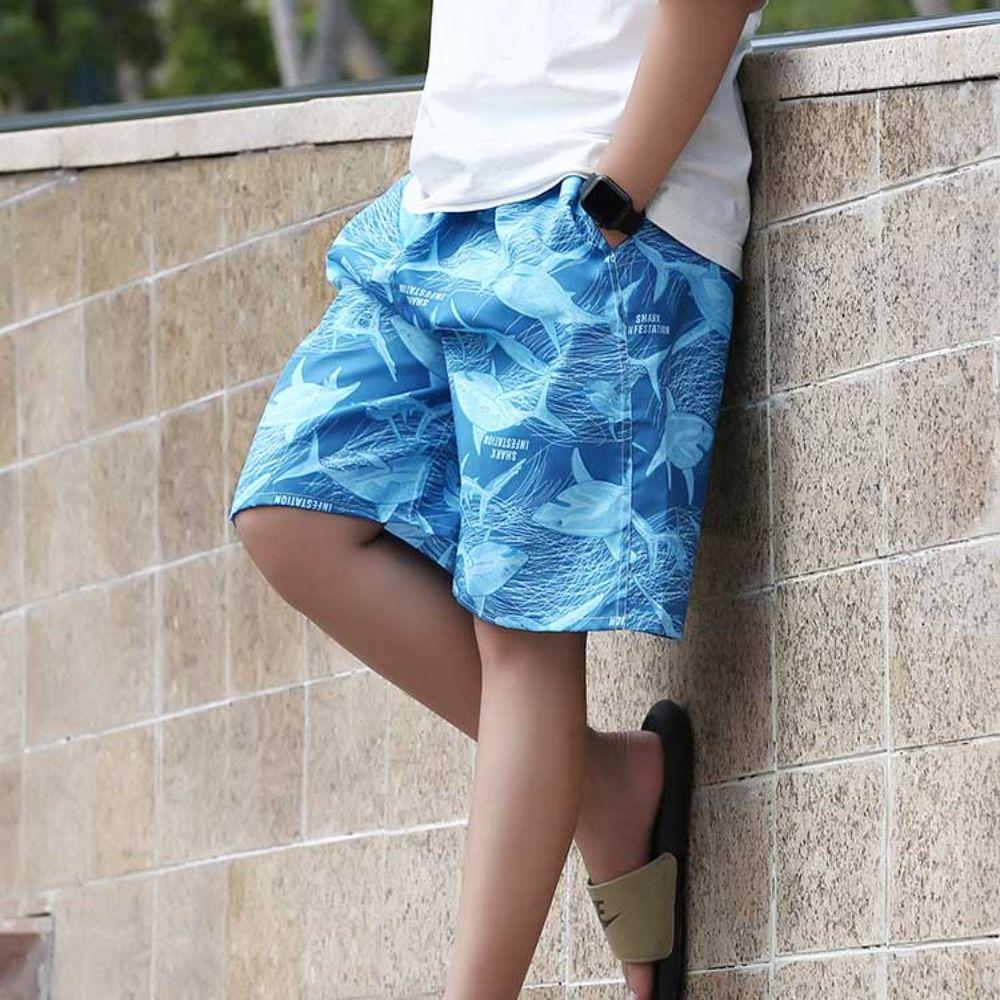 Cool Swimming Shorts Trunks Men Print Surf Shorts New Quick Dry Beach Shorts