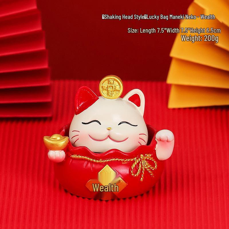 Счастливый кот смола держатель для мобильного телефона - Милое украшение для офисного стола, подарок