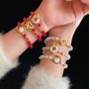 2024 Китайский дракон зодиак браслет бусины декор Новый год дракон браслет эластичный