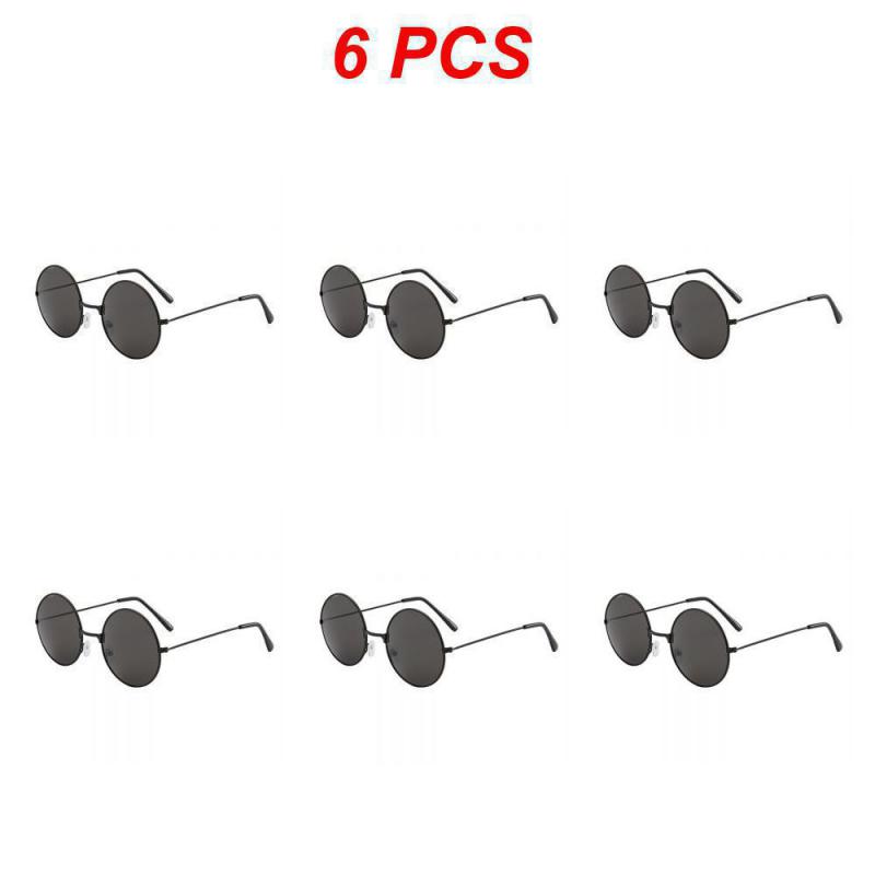 2/4/6PCS Shades Vintage Tac Lens Material Retro Unisex Gafas Sol Mujer Mens And Womens Fishing Camping Goggles Personality