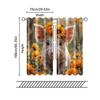 2 pcs, filtering curtains (excluding rods, non-movable, without batteries) Floral Piglet for use in bedrooms and living rooms