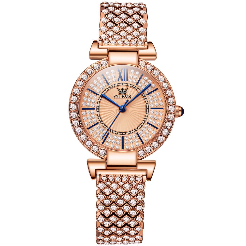 OLEVS Ladies Watch Woman Luxury Fashion Waterproof Watch for Women Watches Quartz Stainless Steel Clock Gift Relogio Feminino