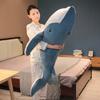 Giant New Whale Plush Toys Big Soft Stuffed Sleeping Pillow Cute Sea Animal Fish Blue Shark Doll Kids Baby Birthday Gift