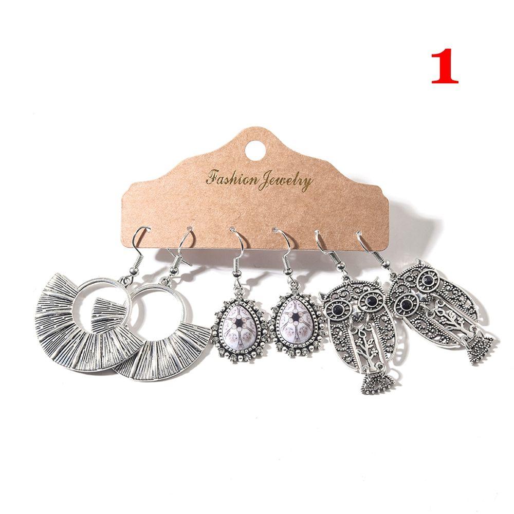 Аксессуары Бохо Украшения Мода Крылья Лист Этнический Набор Серег Круг Кисточка Геометрические Подвески