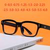 -0.5 -0.75 -1.0 To -6.0 Prescription Eyeglasses 1.56 Aspheric Lens Myopia Glasses For Unisex Literary Student Diopters Glasses