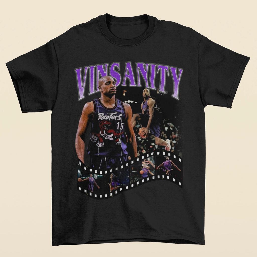 Винс Картер VINSANITY Торонто Винтажная Футболка в стиле Bootleg